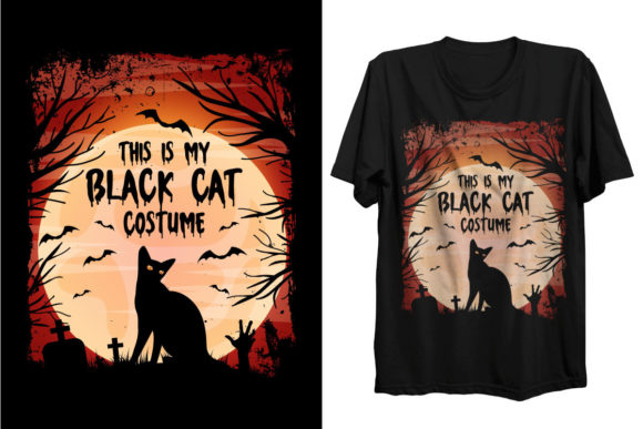 Black Cat Costume Halloween SVG T Shirt Review