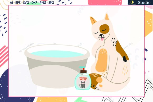 Cat Bath Svg Review for Embroidery Projects