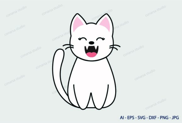 Cat White Meow Svg Review for Embroidery Projects