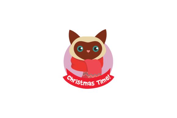 Christmas Animal Stickers Cat Syal SVG Review