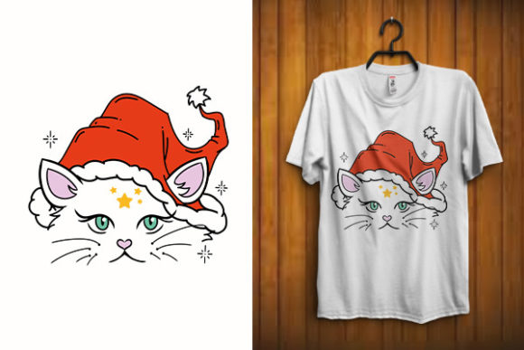 Christmas Cat Vector Svg Design T Shirt Review