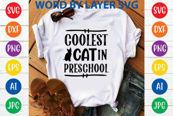Coolest Cat in Preschool Svg Design Review