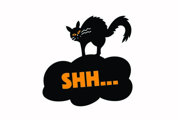 Halloween Cat Shh Lettering Svg Review for Embroidery Projects