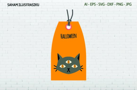 Halloween Tag Label Cat Three Eyes Svg Review